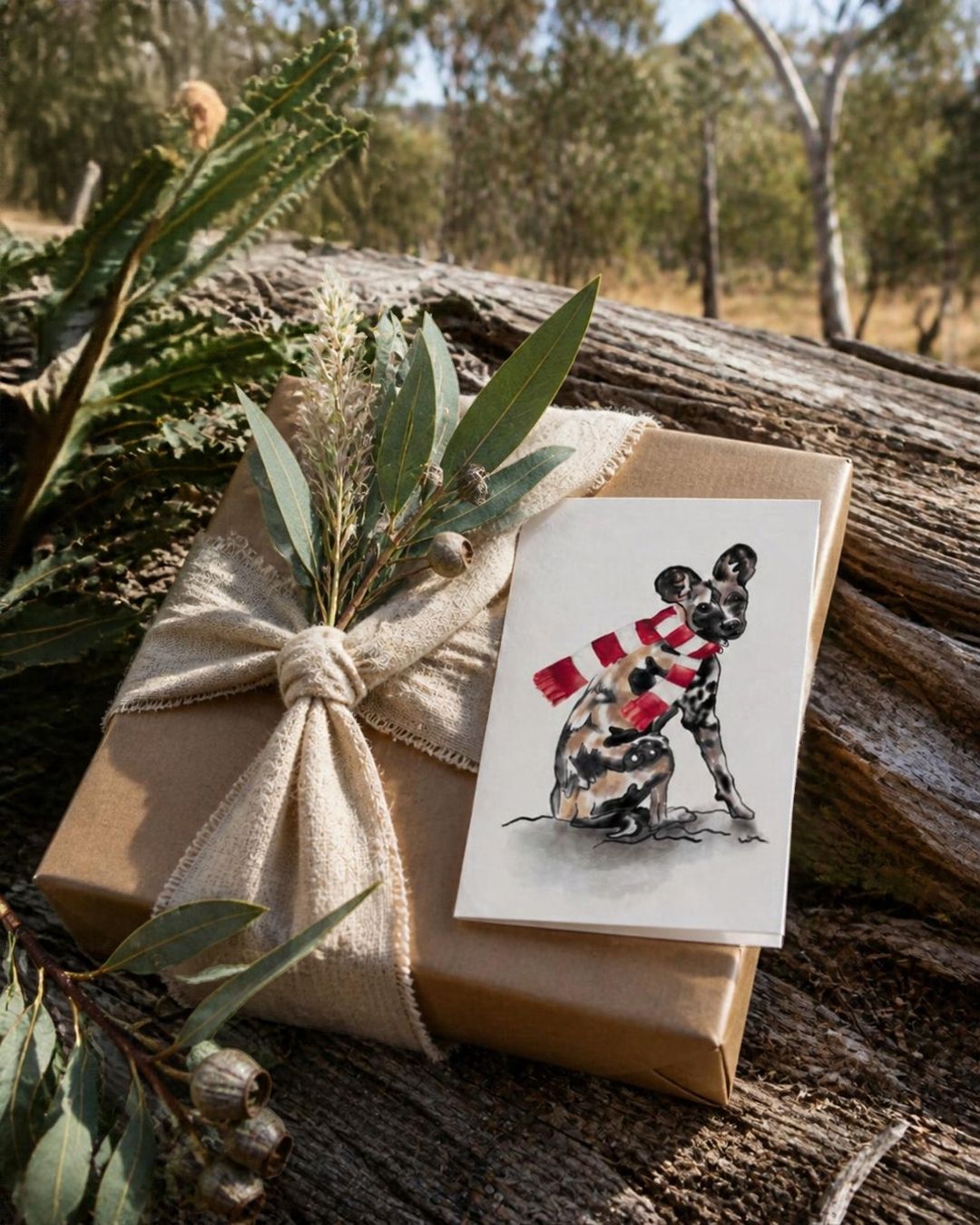 rachael wild christmas cards with envelopes and gift wrapping