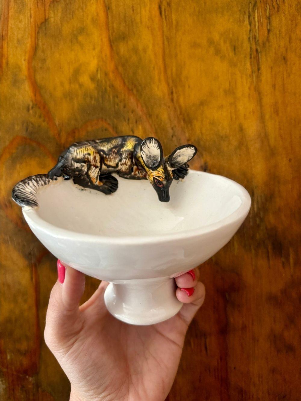 Mini raised bowl, handmade by Rachael Wild, perfect for decorative and functional use