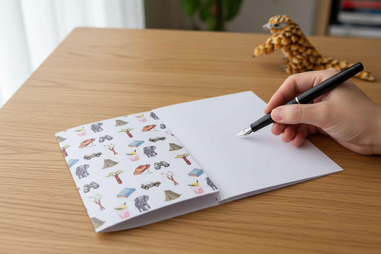 handwritten gift card