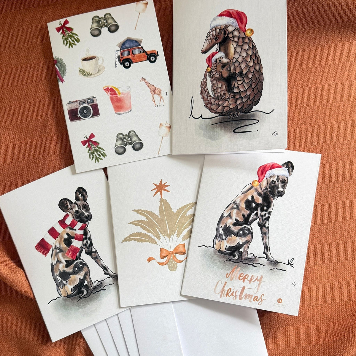 christmas cards - set of 5