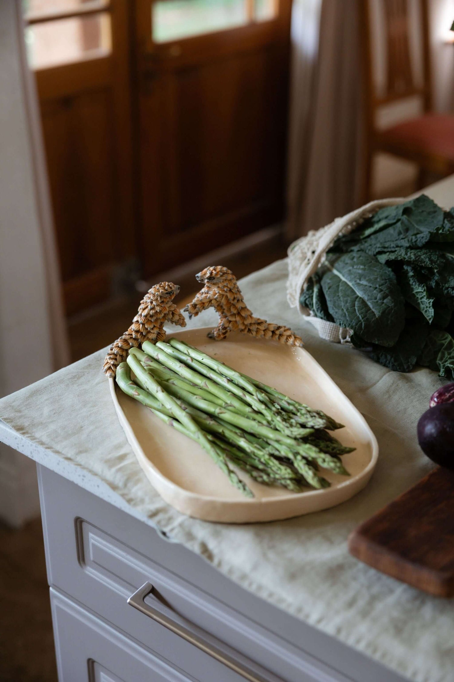 hanging ceramic sculptures endangered animals rachael wild south africa