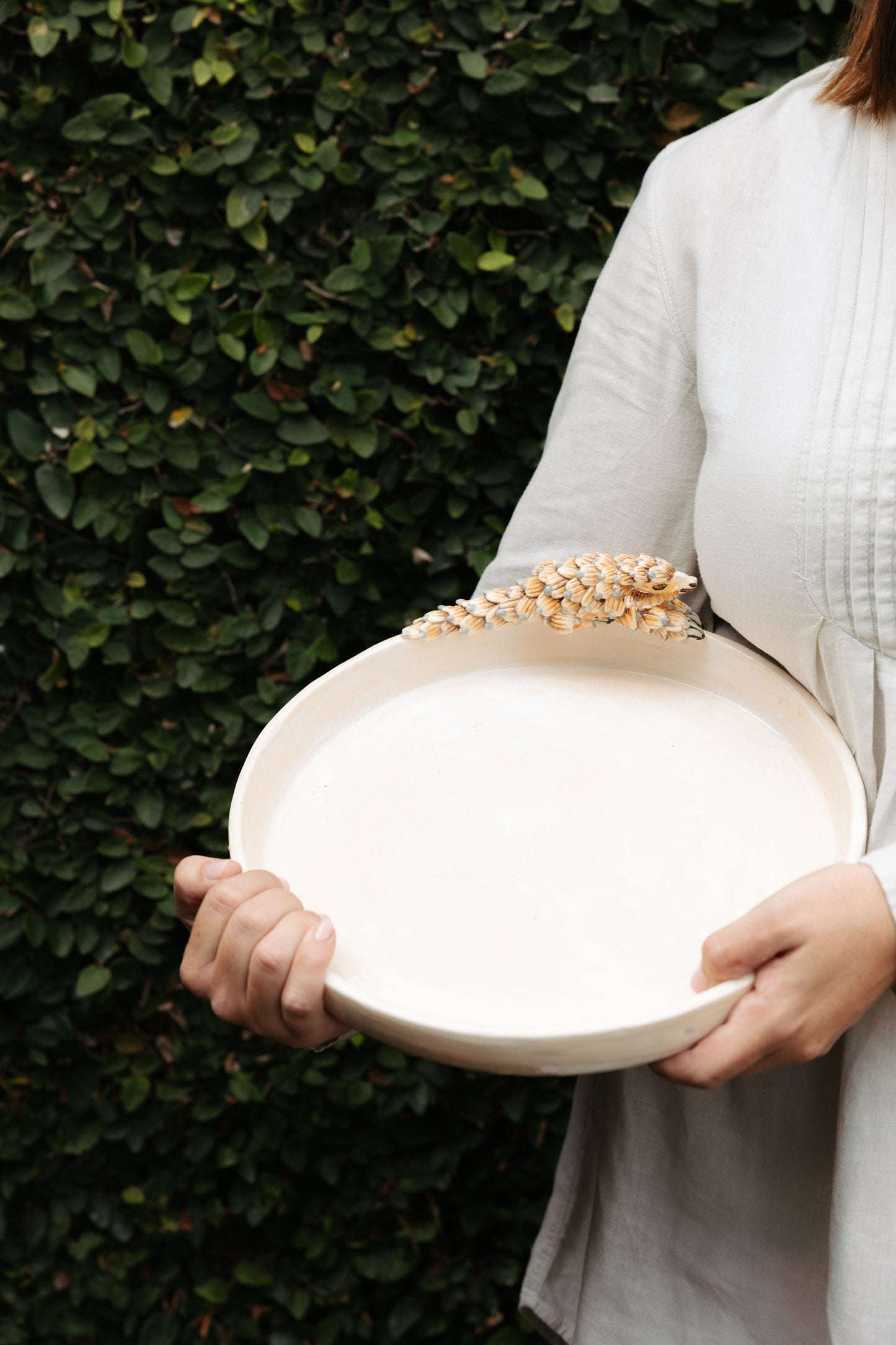 hanging ceramic sculptures endangered animals rachael wild south africa