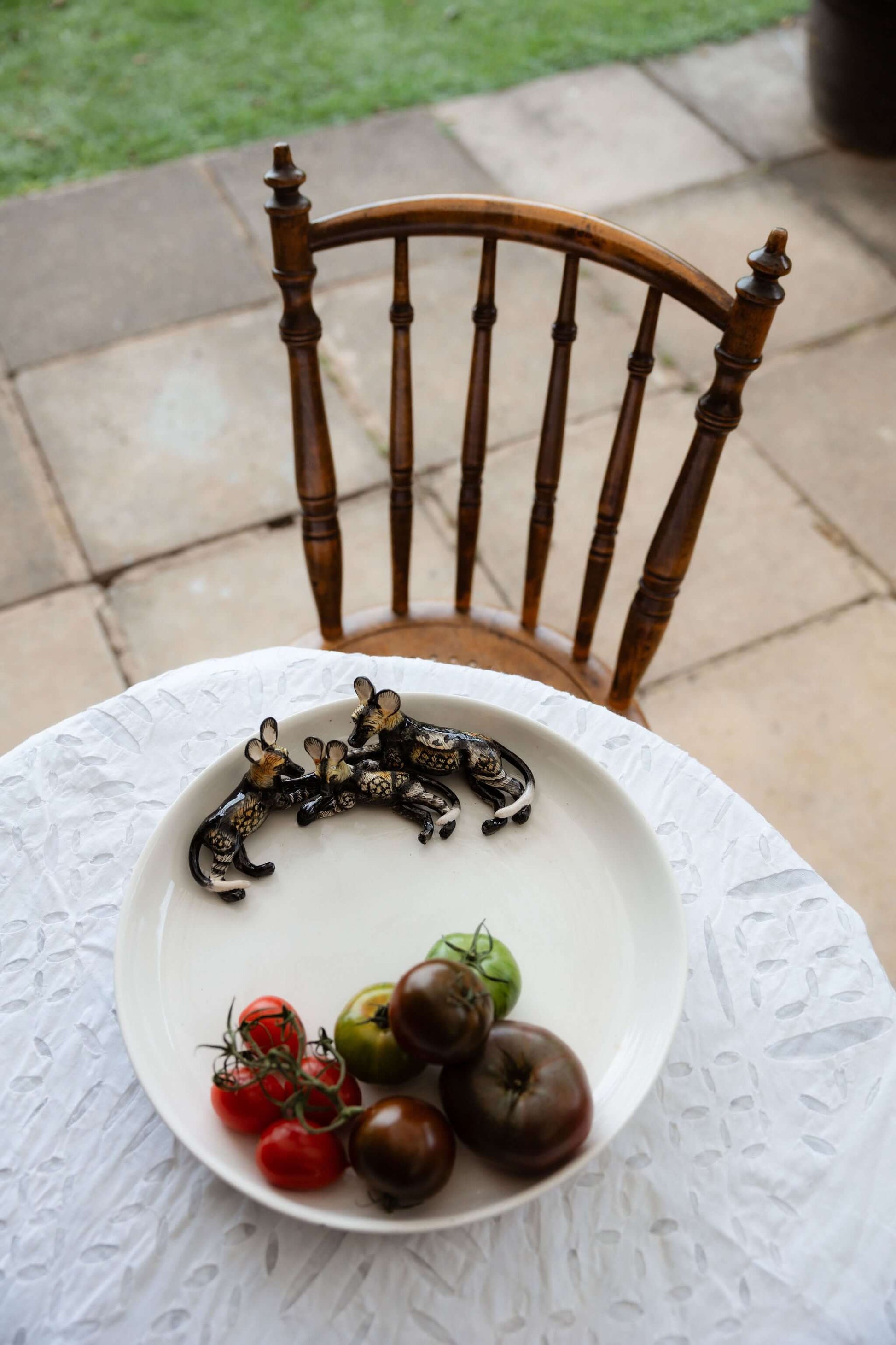 hanging ceramic sculptures endangered animals rachael wild south africa