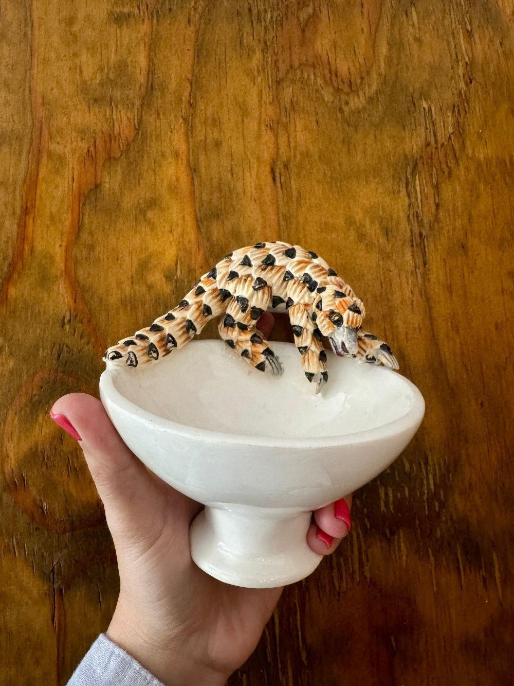 Mini raised bowl, handmade by Rachael Wild, perfect for decorative and functional use