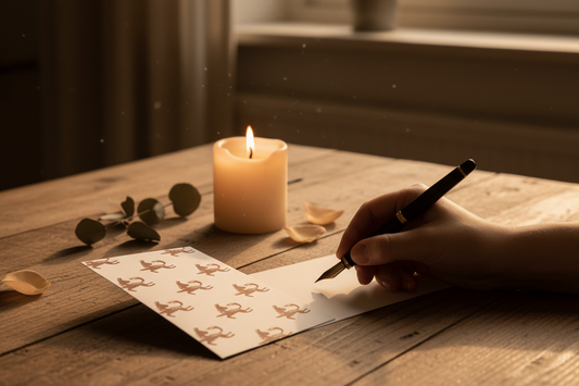 handwritten gift card