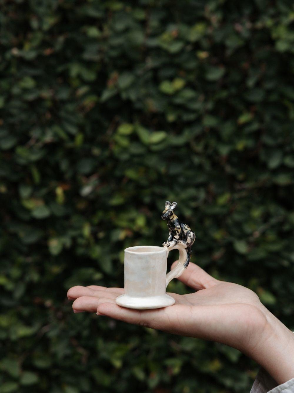 Handmade candle holder crafted by Rachael Wild, elegant design perfect for home decor and ambiance enhancement.